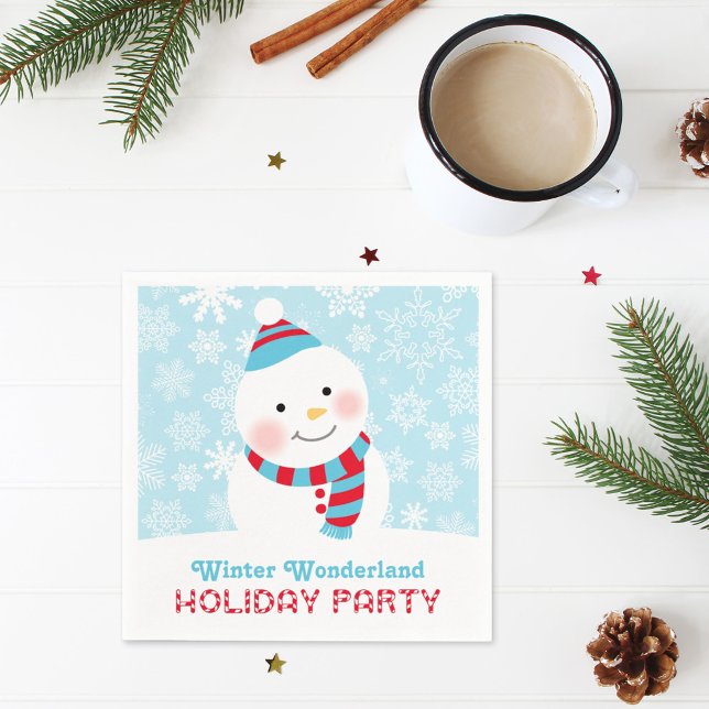 Winter Wonderland Holiday Party Napkin (Creator Uploaded)