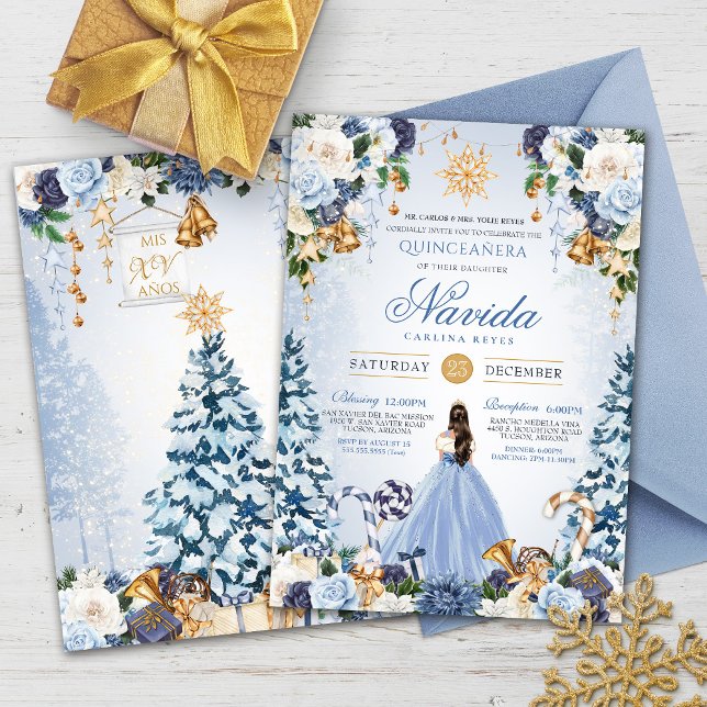 Winter Wonderland Holiday Snow Princess Quince  Invitation (Creator Uploaded)