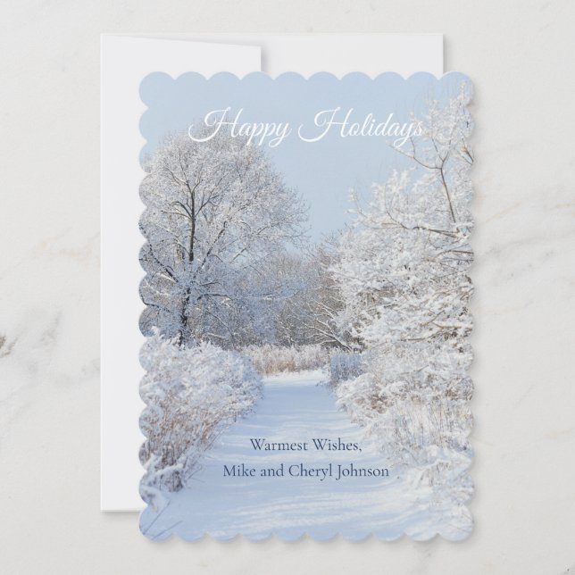 Winter Wonderland Holiday Wishes  (Front)