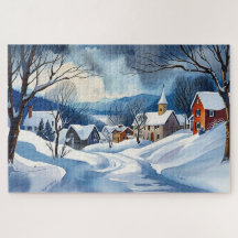 Winter Wonderland in a Small Town