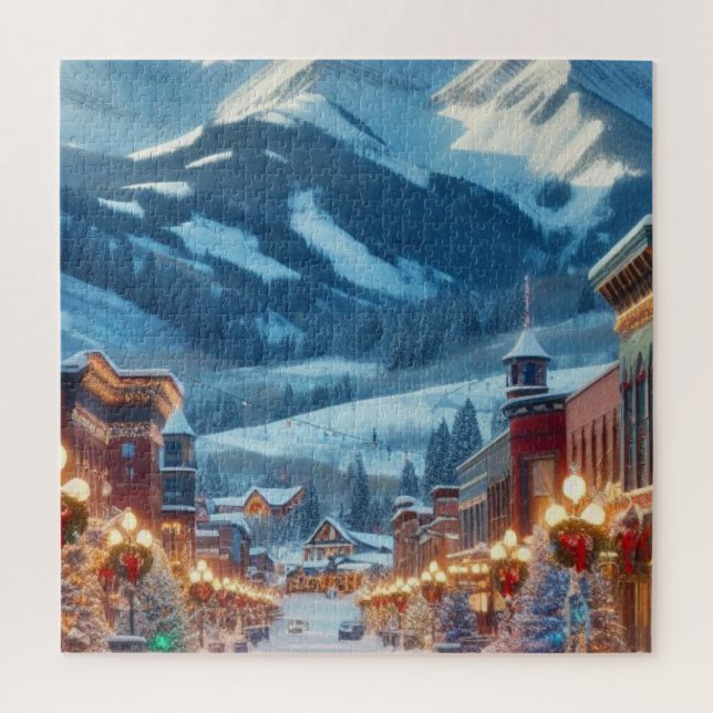 Winter Wonderland in Crested Butte, Colorado Jigsaw Puzzle (Vertical)