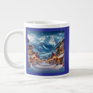 Winter Wonderland in Crested Butte, Colorado Large Coffee Mug