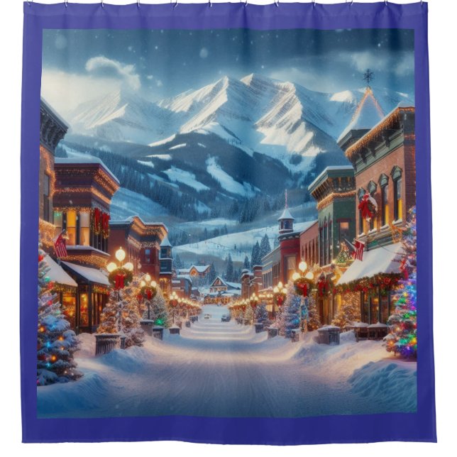 Winter Wonderland in Crested Butte, Colorado Shower Curtain (Front)