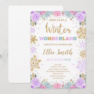 Winter Wonderland Invitation