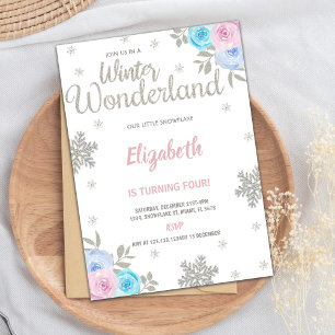 Winter Wonderland Invitation, Winter Invitation