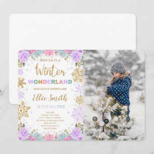Winter Wonderland Invitation With photo