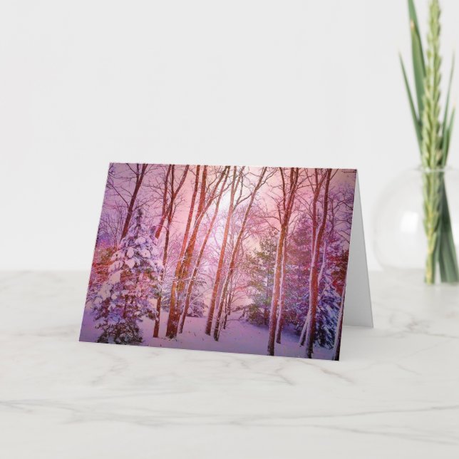 Winter Wonderland Iowa Style Greeting Card (Front)