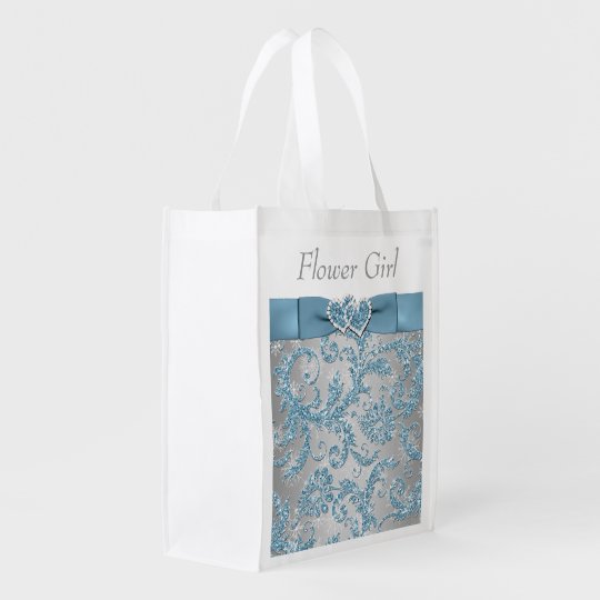 Winter Wonderland, Joined Hearts Flower Girl Bag