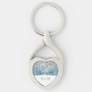 Winter Wonderland, Joined Hearts Metal Keychain