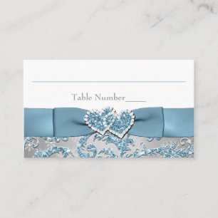 Winter Wonderland, Joined Hearts Place Card
