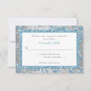 Winter Wonderland, Joined Hearts Wedding RSVP 3