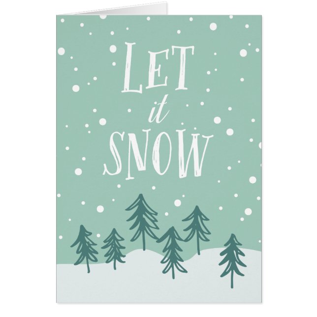 Winter Wonderland Let It Snow | Holiday Folded (Front)