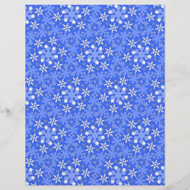 Winter Wonderland Lg Any Colour Scrapbook Paper (Front)