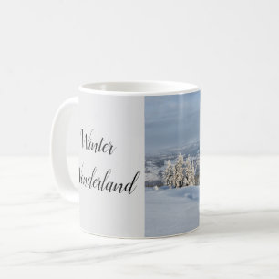 Winter Wonderland light grey snow photo Coffee Mug