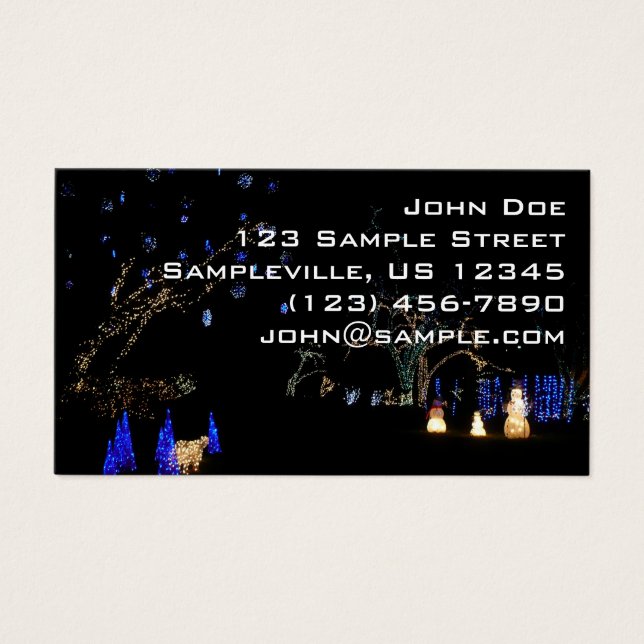 Winter Wonderland Lights Blue and White Holiday (Front)