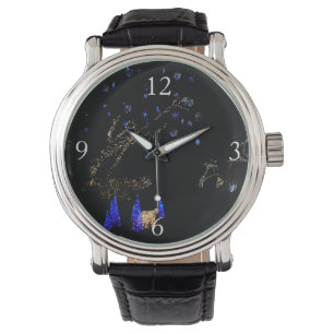 Winter Wonderland Lights Blue and White Holiday Watch