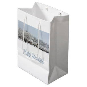 winter wonderland medium gift bag