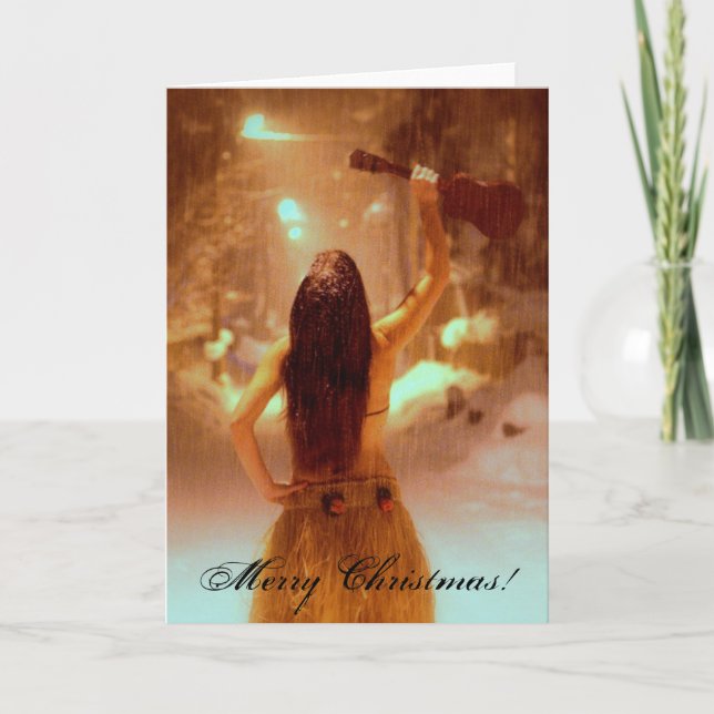 Winter wonderland, Merry Christmas! Holiday Card (Front)