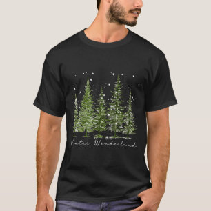 Winter Wonderland Merry Christmas Xmas Tree Pajama T-Shirt