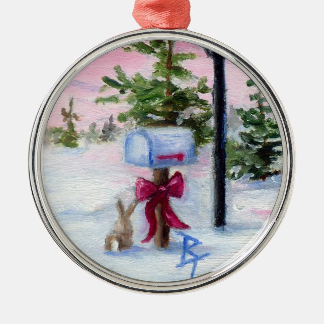 Winter Wonderland Metal Tree Decoration (Front)