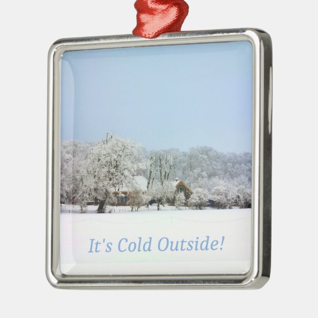 winter wonderland metal tree decoration (Left)
