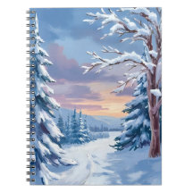 Winter Wonderland | Mountain Snow Nature Painting 