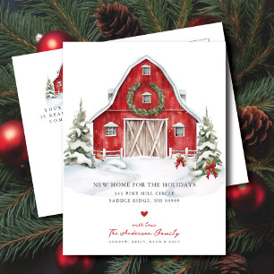 Winter Wonderland Moving Announcement  Postcard