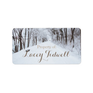 Winter Wonderland Name Labels
