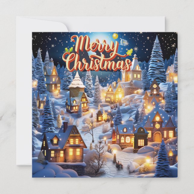 Winter Wonderland of Happiness Christmas Card (Front)