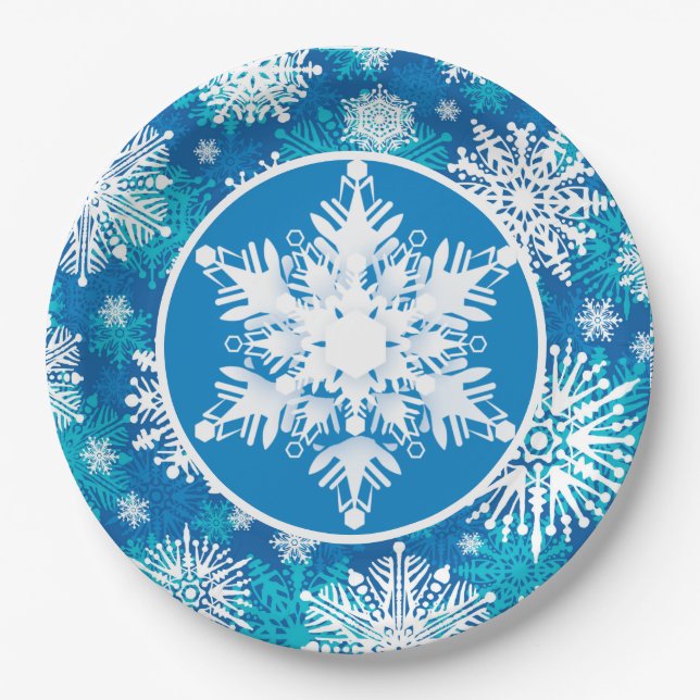 Winter Wonderland Paper Plate (Front)