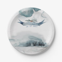 Winter wonderland  paper plate