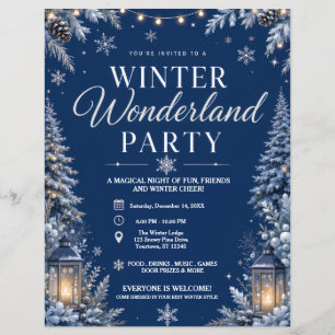Winter Wonderland Party Flyer