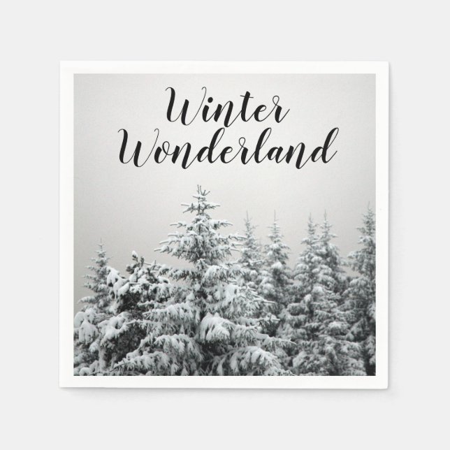 Winter Wonderland Party Napkins (Front)