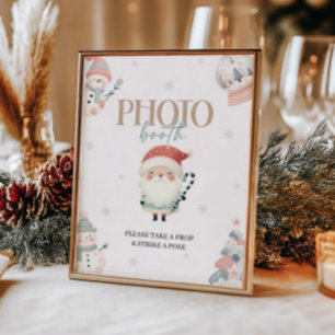Winter Wonderland Photo Booth Table Sign