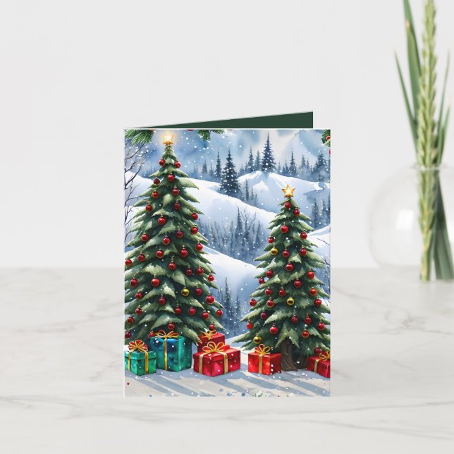 Winter Wonderland Photo & Craft Christmas Card  (Front)