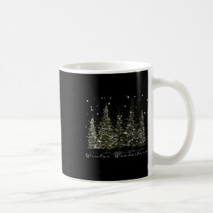 Winter Wonderland Pine Tree Nature Lover Hiking Ca Coffee Mug