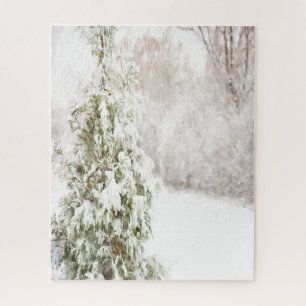 Winter Wonderland,Pine Tree,Snow Jigsaw Puzzle