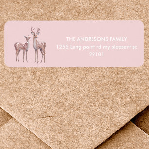 Winter Wonderland Pink and Deer Birthday