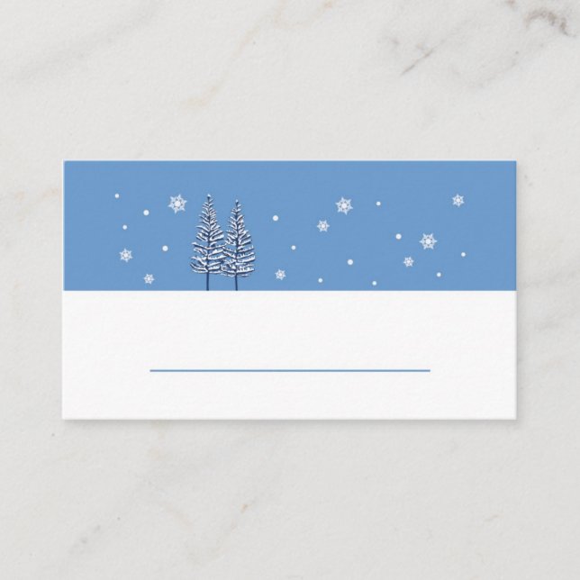 Winter Wonderland Place Card (Front)