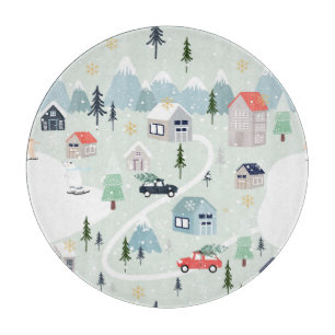 Winter Wonderland: Polar Bear Christmas Cutting Board