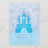 Winter Wonderland Princess Party Invitations