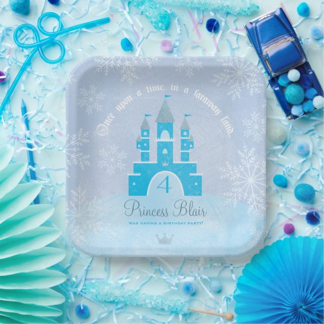 Winter Wonderland Princess Party Plates (Party)