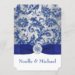 Winter Wonderland, PRINTED Buckle Invite - Blue #2