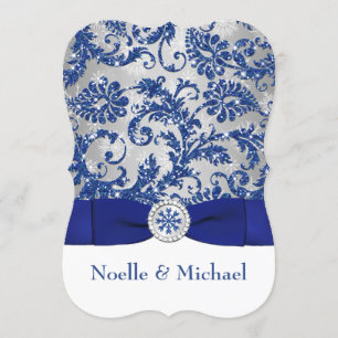Winter Wonderland PRINTED Buckle Invite - Blue #2b