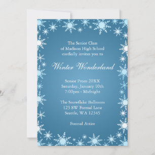 Winter Wonderland Prom Invitations