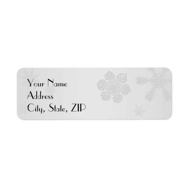 Winter Wonderland Return Address (Front)