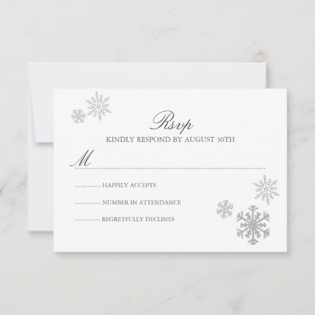 Winter Wonderland RSVP Card (Front)