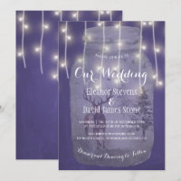 Winter Wonderland Rustic Mason Jar Lights Wedding