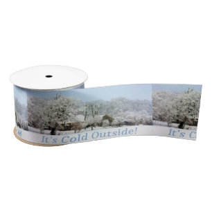winter wonderland satin ribbon