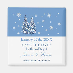 Winter Wonderland Save The Date Magnet